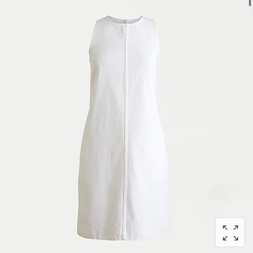 J Crew White Denim Dress